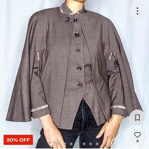 FINAL SALE - Reversible vintage cape